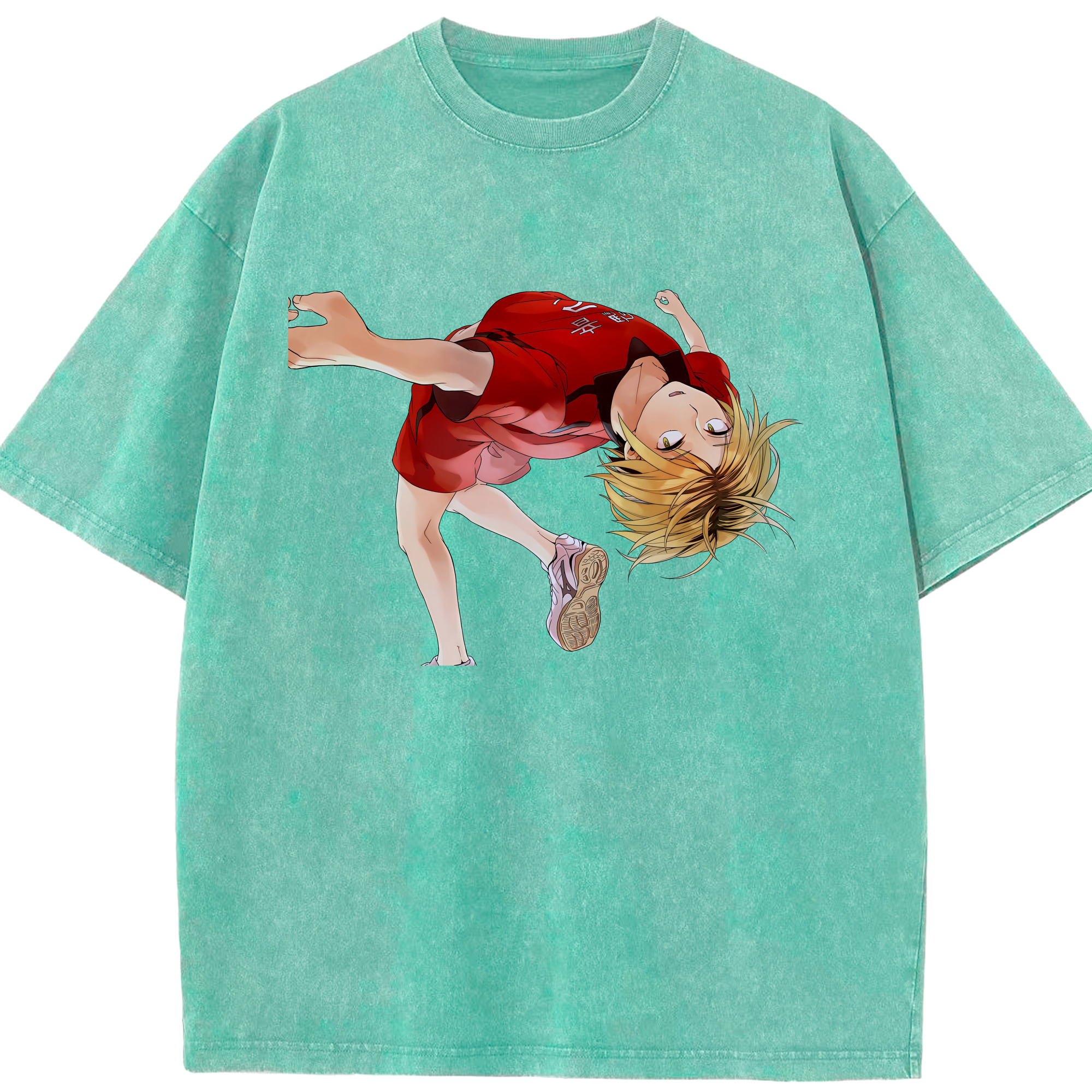 （画像用） ハイキュー!! Haikyu!! 綿100% ヴィンテージ風 半袖Tシャツ（フロントプリント）